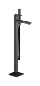 Напольный смесиель для ванны с встроенным душем. WE ARE IB ru399cf Black Chrome Rubacuori