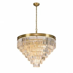 Люстра хрустальная подвесная коричневая круглая 18 ламп Newport NEWPORT ДИЗАЙНЕРСКИЕ 00-3833414 Коричневый;прозрачный