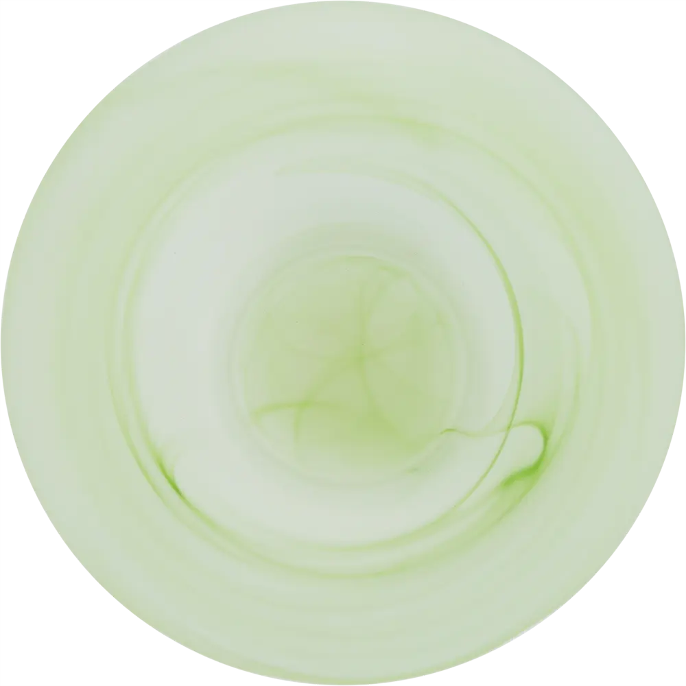 Кашпо для орхидей ø14 h15 см v1 л стекло белый/зелёный NINA GLASS Бальзамин STLM-2201429 - Вид №1