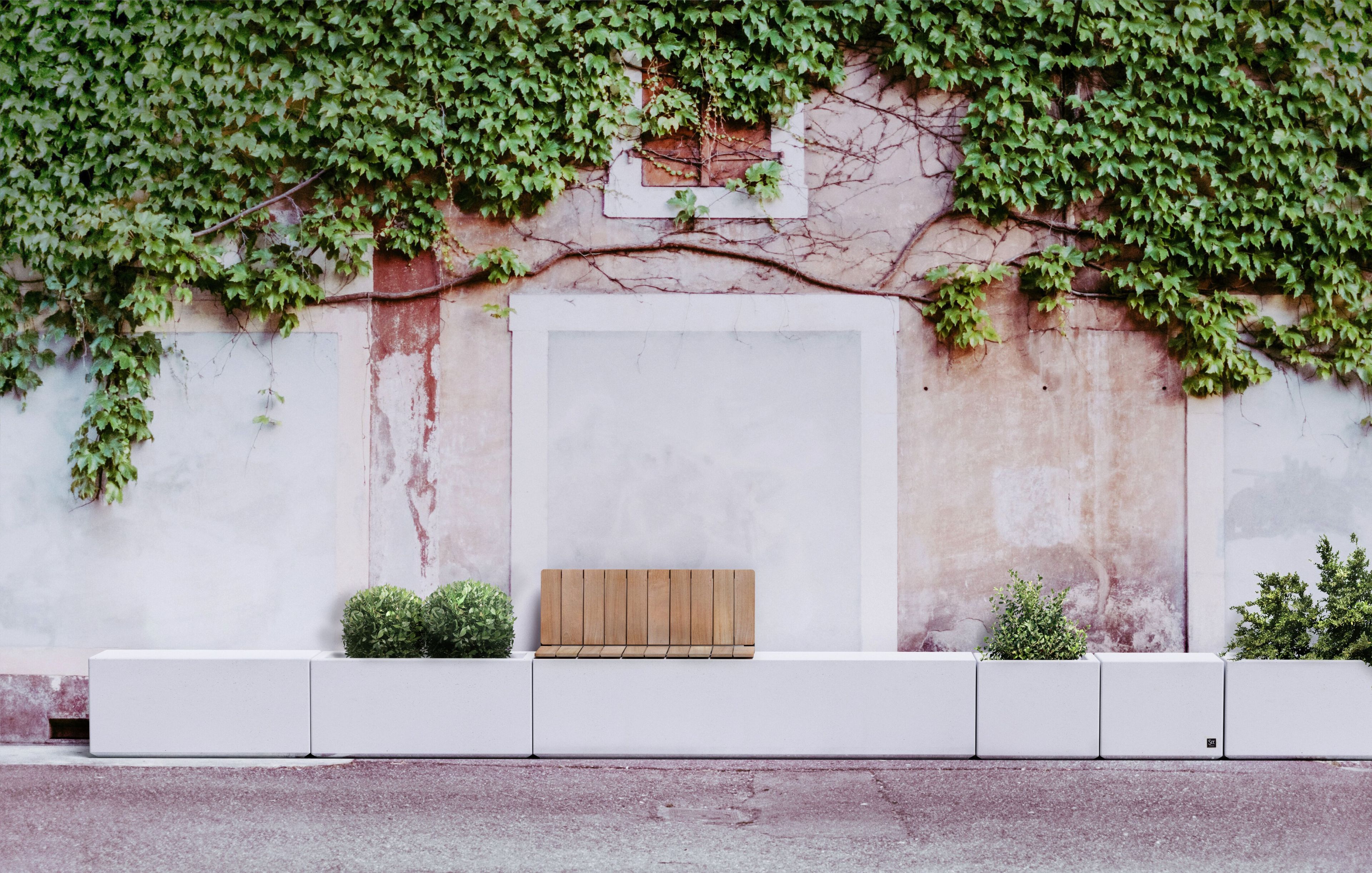 Бетонная квадратная плантатор SIT Box to Box ARCH-00074671 - Вид №1