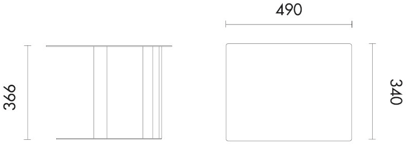 Grado Design Низкий журнальный столик из лакированной стали Doric Dor-tb-02 - Вид №3