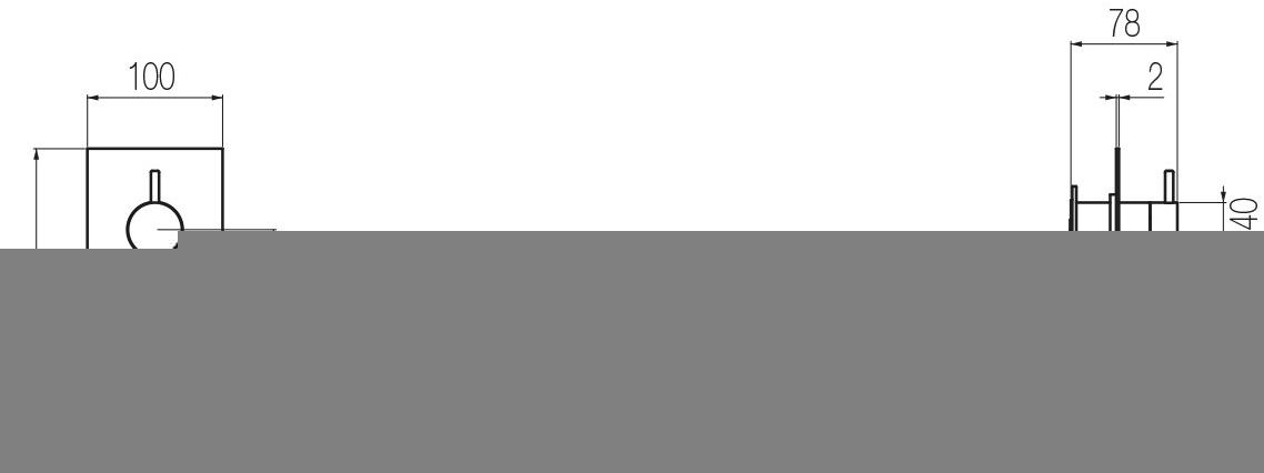 GEDA Настенный пульт дистанционного управления из латуни Tibò Emo2 Santreyd - Вид №1