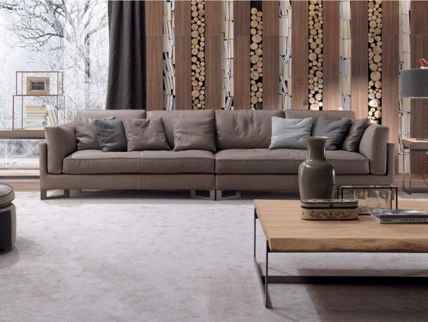 Frigerio Salotti Секционный кожаный диван Davis sun-id-1465670 - Вид №3