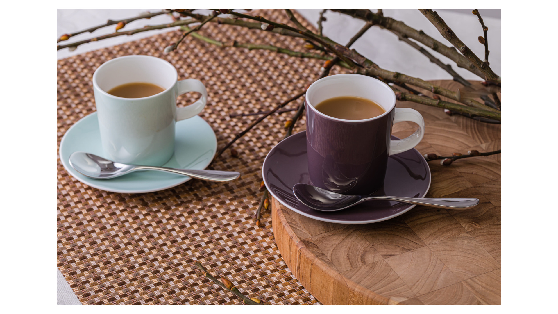 10658023 Mix&Match Чашка кофейная с блюдцем Mix&Match Синергия 100мл, фарфор, зеленая Фарфор костяной  - Вид №5