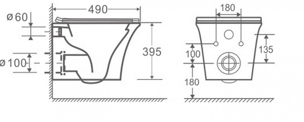 2622E Унитаз подвесной LAB.Space  - Вид №1