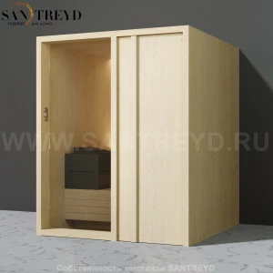 Effegibi YOKU.D60 SA.70200015 Сауна с правой дверью. Мощность: 6 кВт макс. Размеры: длина 174 см, ширина 170 см. Отделка: осина термообработанная