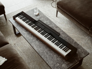 Черное и ореховое цифровое пианино