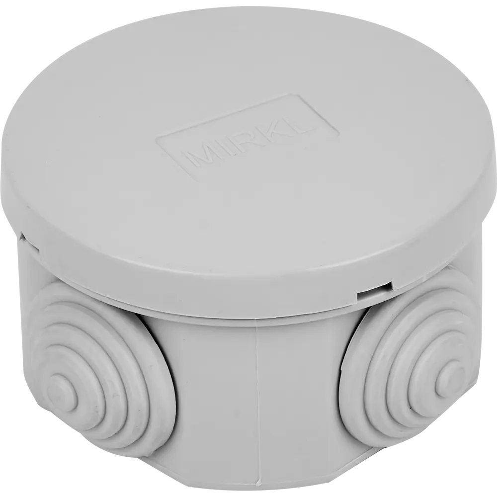 Распределительная коробка открытая Mirkl D 65x35 мм 4 ввода IP44 цвет серый 86577643 STLM-2202554 Santreyd 