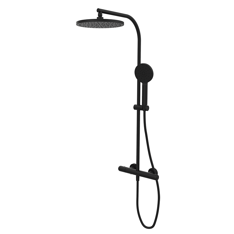 35425320 BASIC Черный душ термостатический с колонкой Черный GRB MIXERS 