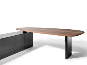 Твердый деревянный исполнительный стол