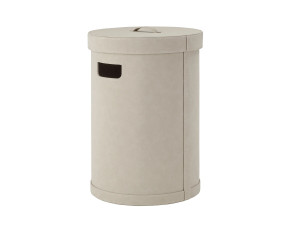 Кожаная корзина для белья