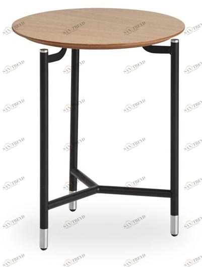 B&T Design Круглый сервисный столик из фанерованной древесины sun-id-1352789