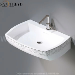 L283.460P Подвесная раковина настенная овальная A. e T. Italia SQUARE белая