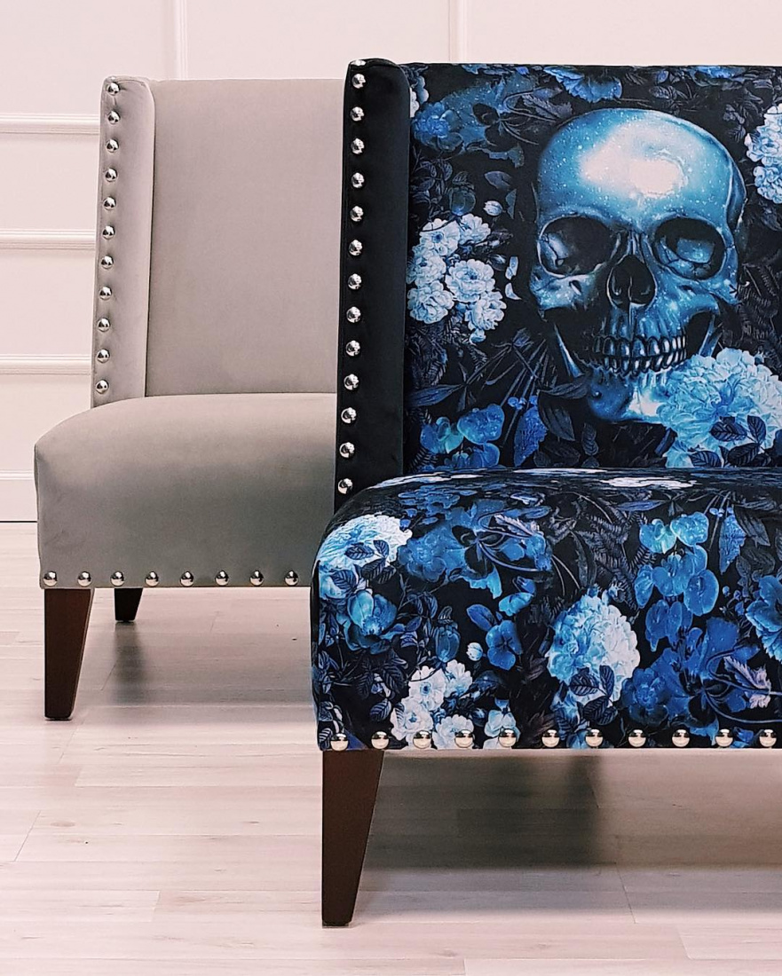 Кресло Frozen черное ICON DESIGNE ДИЗАЙНЕРСКИЕ, BURCU KORKMAZYUREK 096822 Черный;синий  - Вид №7