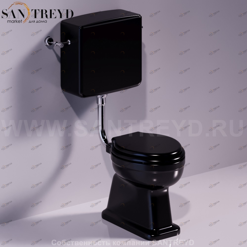 LO912NERO Бачок для унитаза Черный Simas Londra Италия
