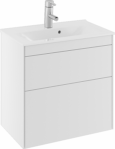 47378 IFO Sense тумба для тонкой раковины с двумя ящиками, компактная, W = 900 мм, W1 = 915 мм, мол. - Вид №2