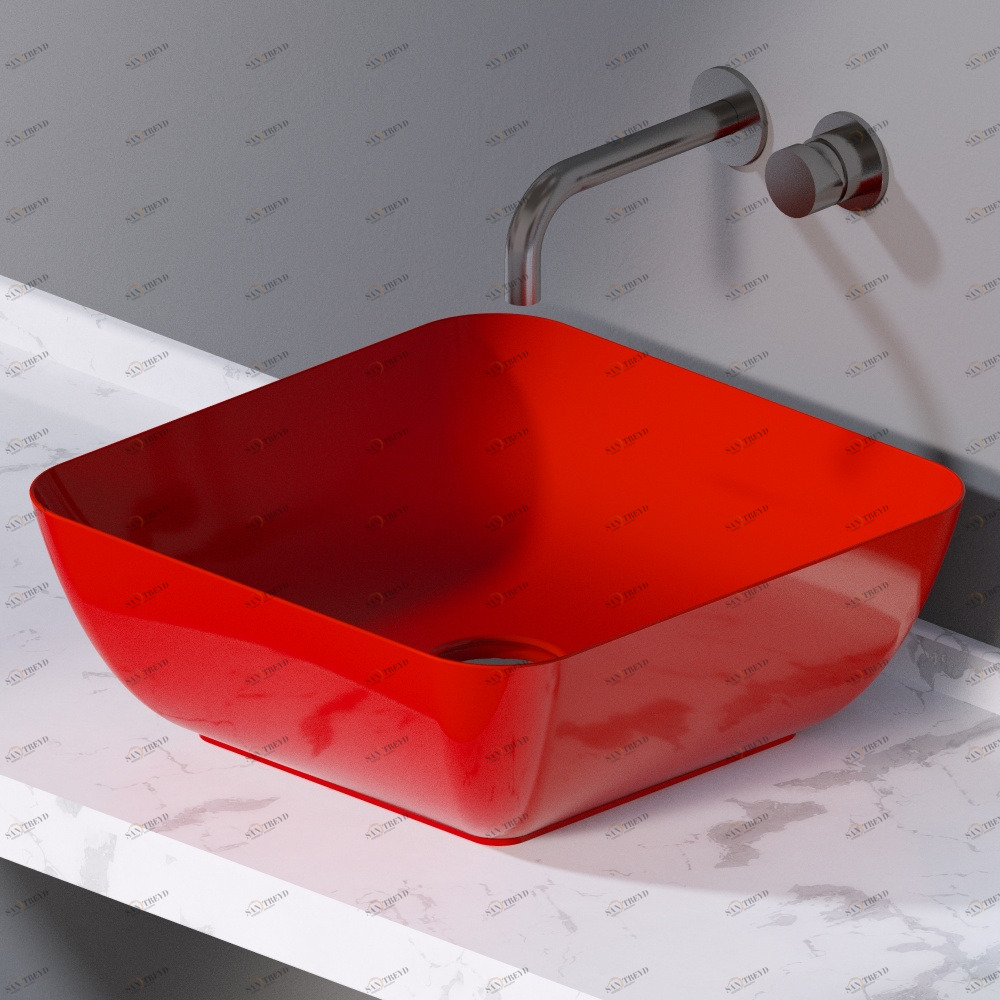 L602125 Накладная раковина на столешницу  прямоугольная A. e T. Italia ELITE AeT ITALIA