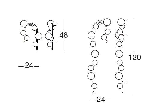 Выдувное стекло светодиодный настенный светильник Longhi Loveluxe 2020-Sartoria collection ARCH-00121995 - Вид №3