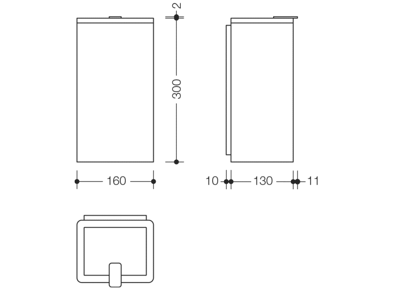 805.05.200 Санитарная мусорная корзина HEWI System 111 | Edelstahl  - Вид №8