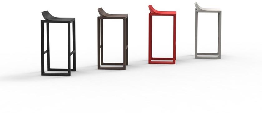 VONDOM Высокий садовый табурет из полипропилена Wall street sun-id-1452397 - Вид №1