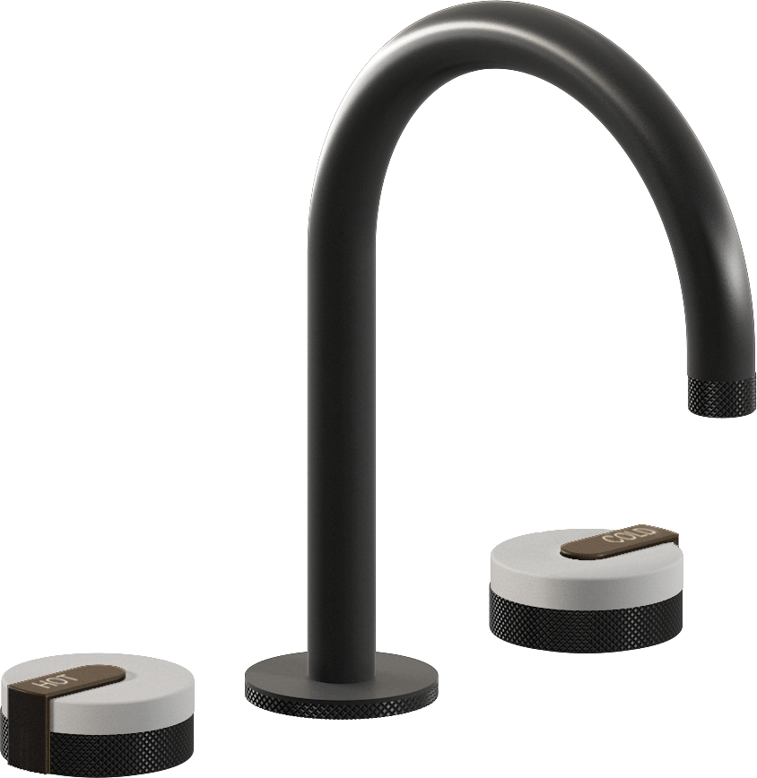 E-11512-R1WT-L1OB-BK Смеситель для умывальника на 3 отвертия GRAFF MOD+