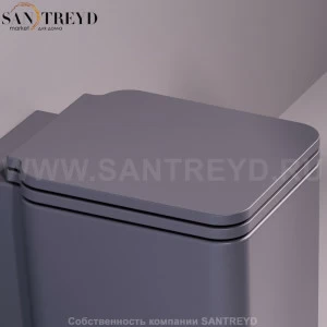 FL27D01ANTRACITEMATTCR Крышка сиденье для унитаза Simas Flow