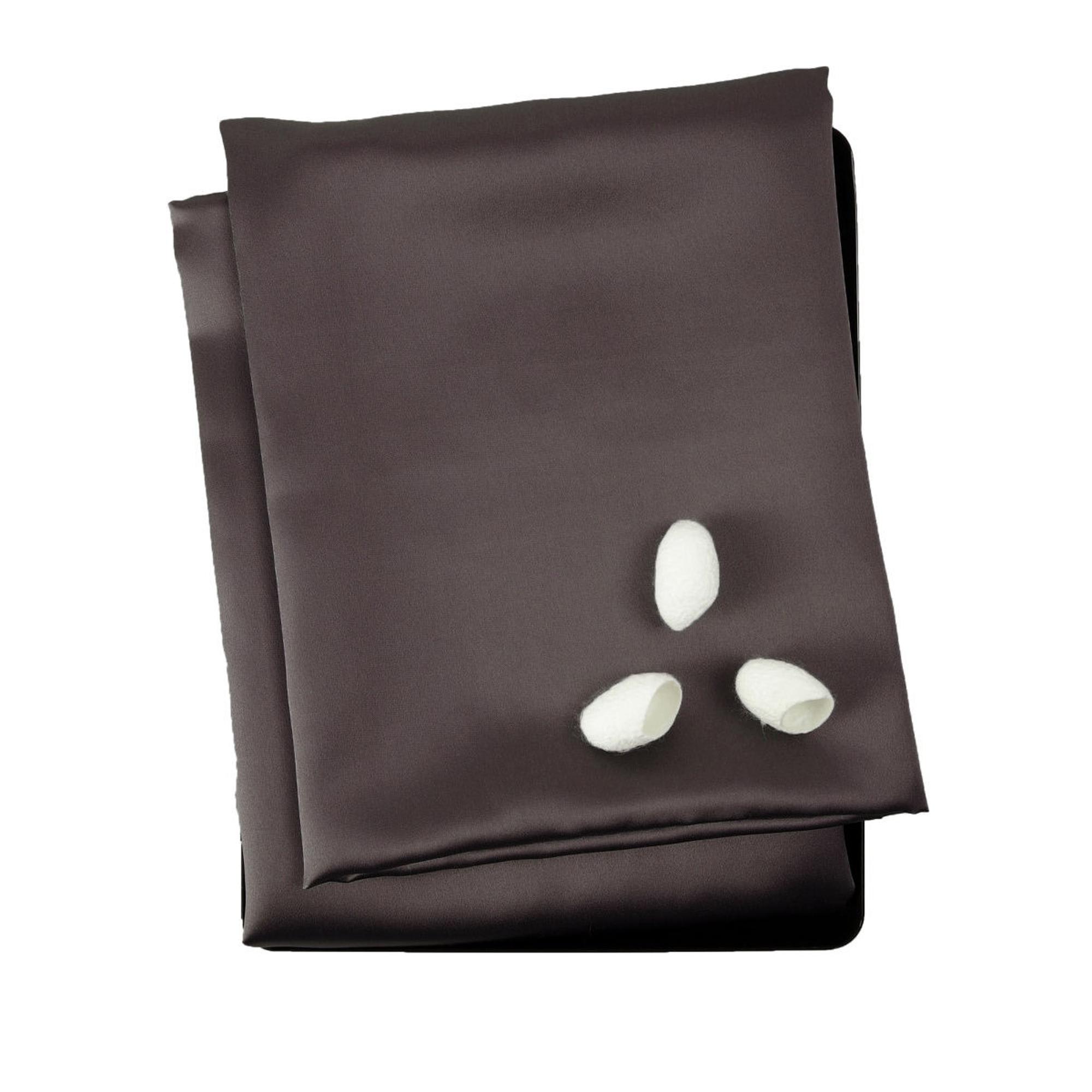 Наволочка princess57chocolate, 70x50 см, шелк, 1шт, цвет темно-коричневый SILK MANUFACTURE 90520673