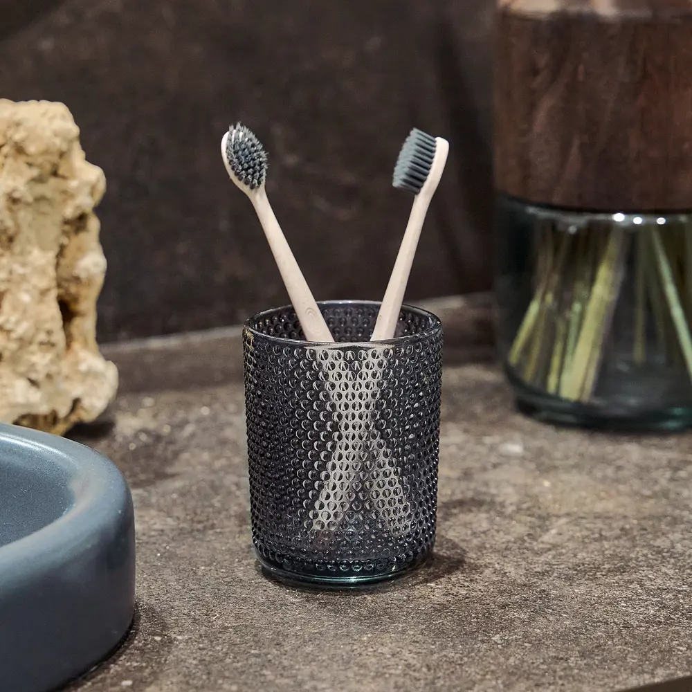 Стакан для зубных щёток MOROSHKA Barentsevo More - синее стекло 89355576 STLM-0988742 - Вид №3