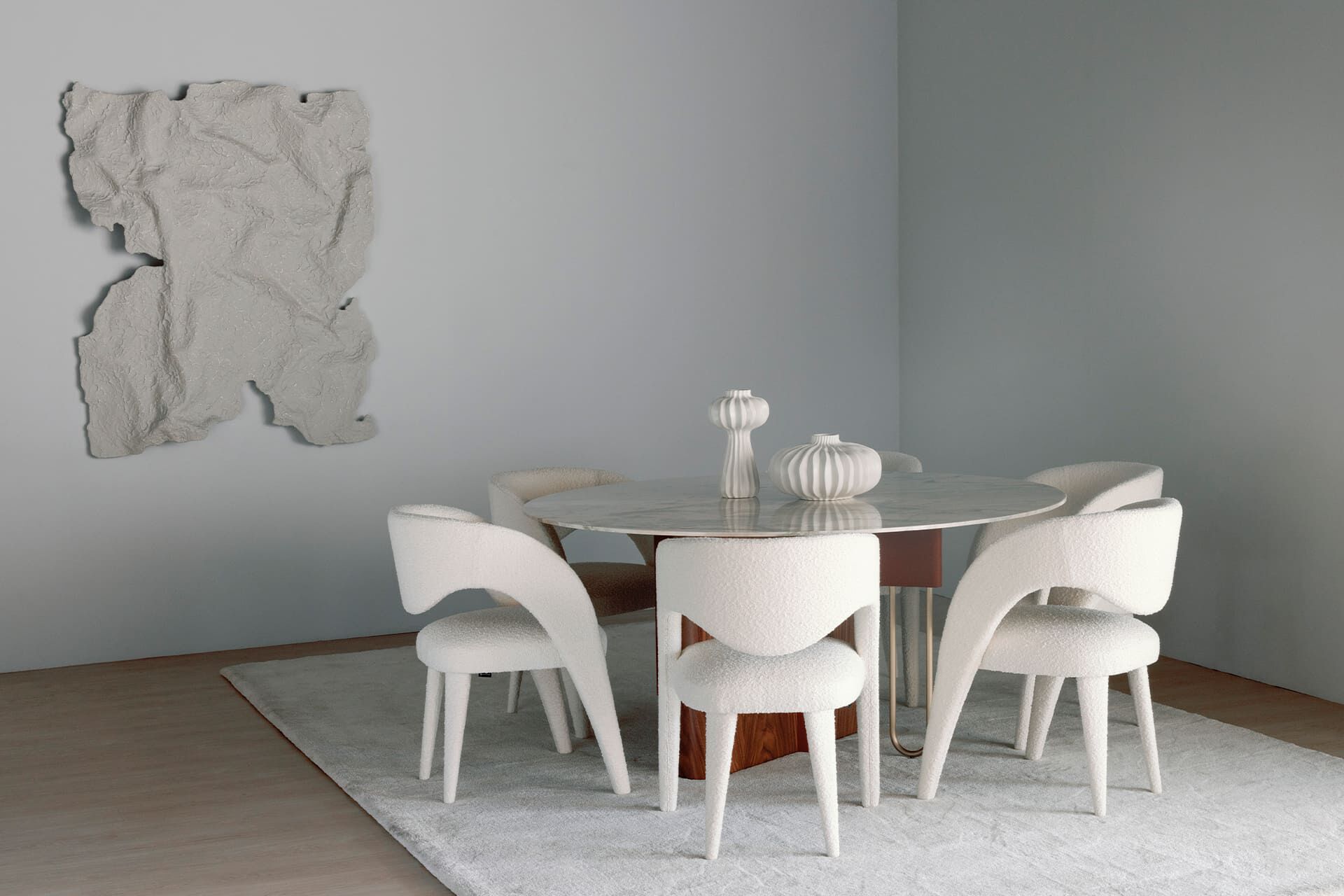 Мягкий тканевый стул с подлокотниками Greenapple Laurence ARCH-00130414 - Вид №4