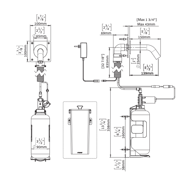 237892 Автоматический дозатор мыла Extreme cs 2030 e stern  - Вид №2