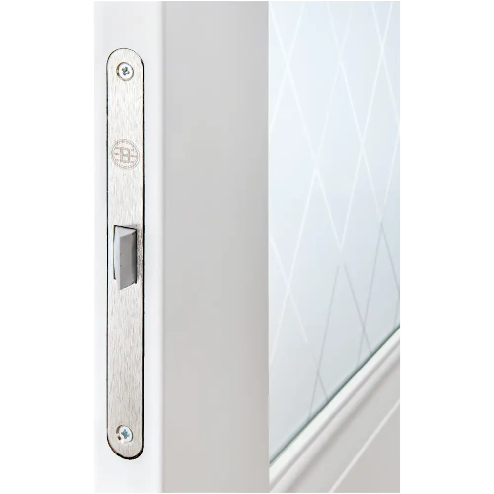 Дверь межкомнатная со стеклом Классико-43 80x200 см Hardflex белый с замком и петлями 84532569 STLM-2103498 PORTIKA  - Вид №4