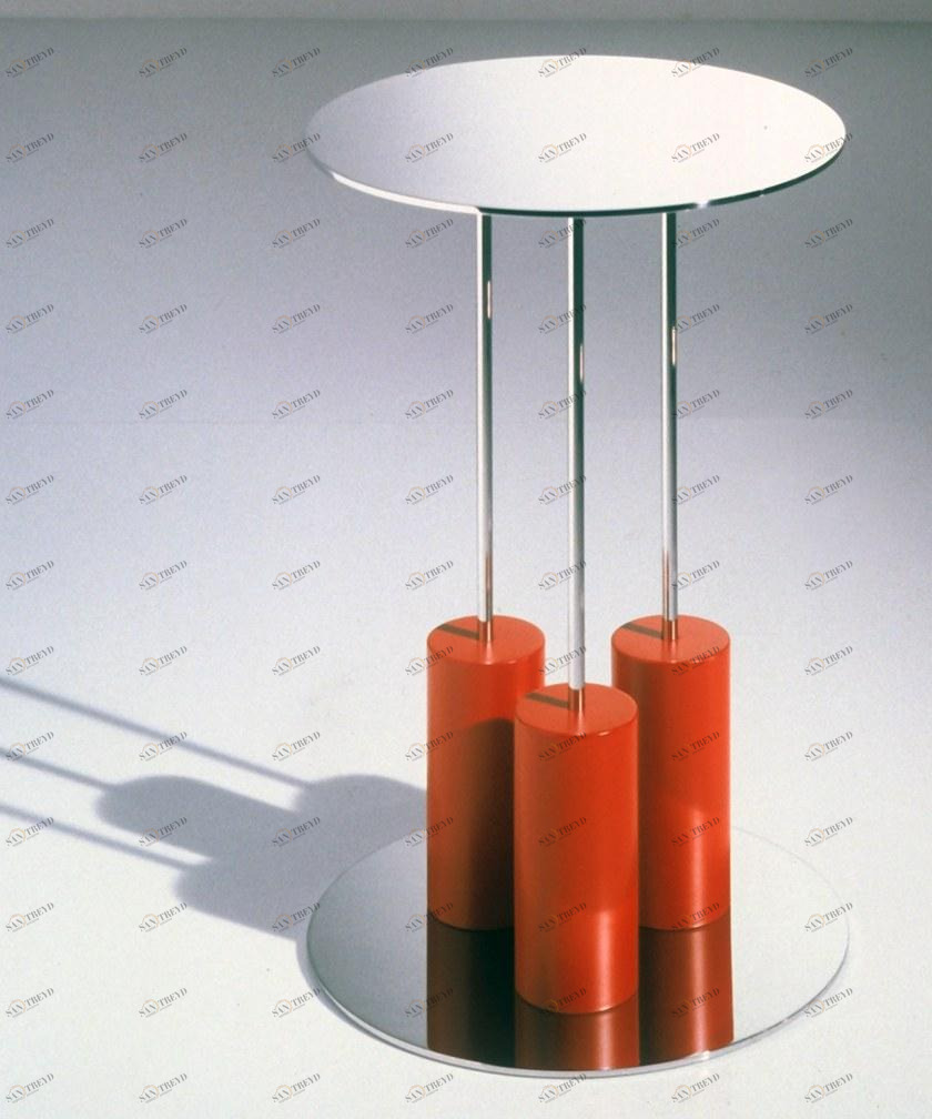 OAK Круглый журнальный столик из зеркального стекла Ettore sottsass limited edition sun-id-1445481