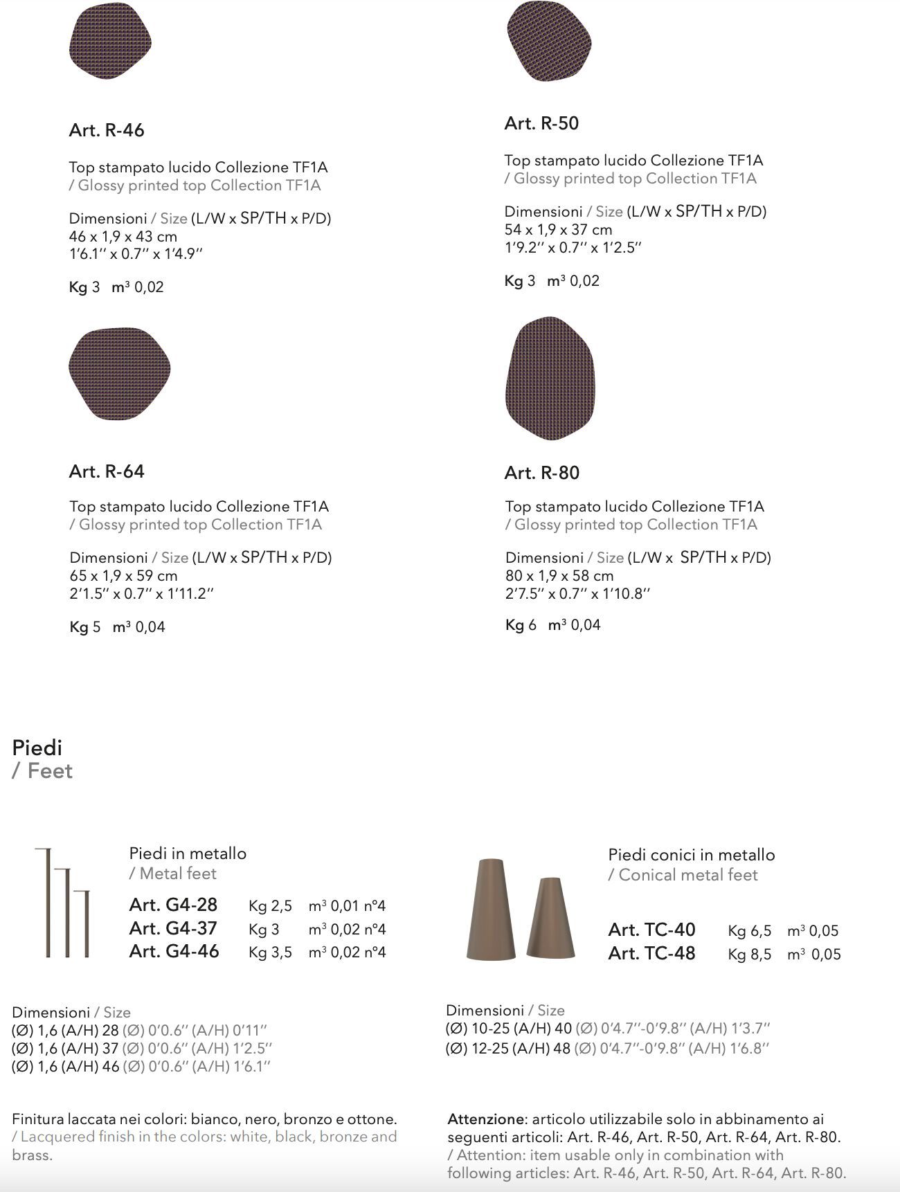 Металлический журнальный столик MOMENTI HOLMES R-46-50-64-80 ARCH-00067404 - Вид №8