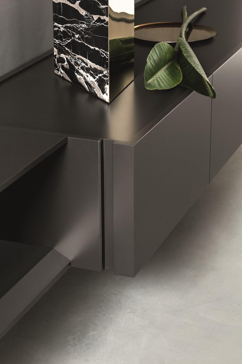 ZANETTE Модульная лакированная стенка для хранения с подставкой под телевизор Day moove sun-id-1352669 - Вид №6