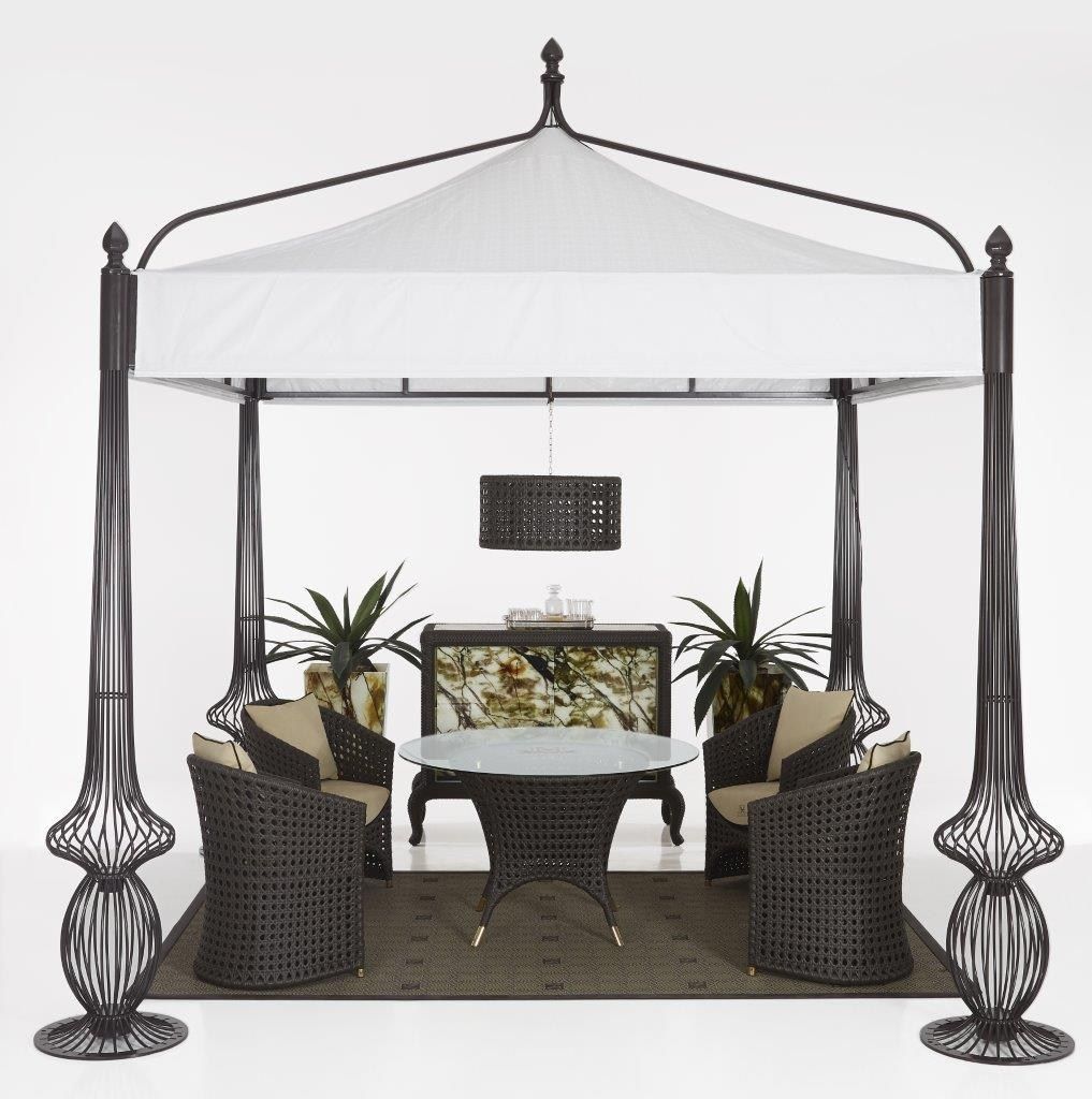 Круглый садовый стол из смолы Samuele Mazza Outdoor Wezen ARCH-00025003 - Вид №1