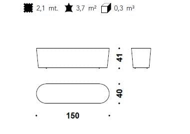 Овальный пуф из ткани MOROSO Таба ARCH-00124434 - Вид №5
