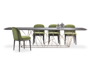 Мраморный прямоугольный стол для гостиной