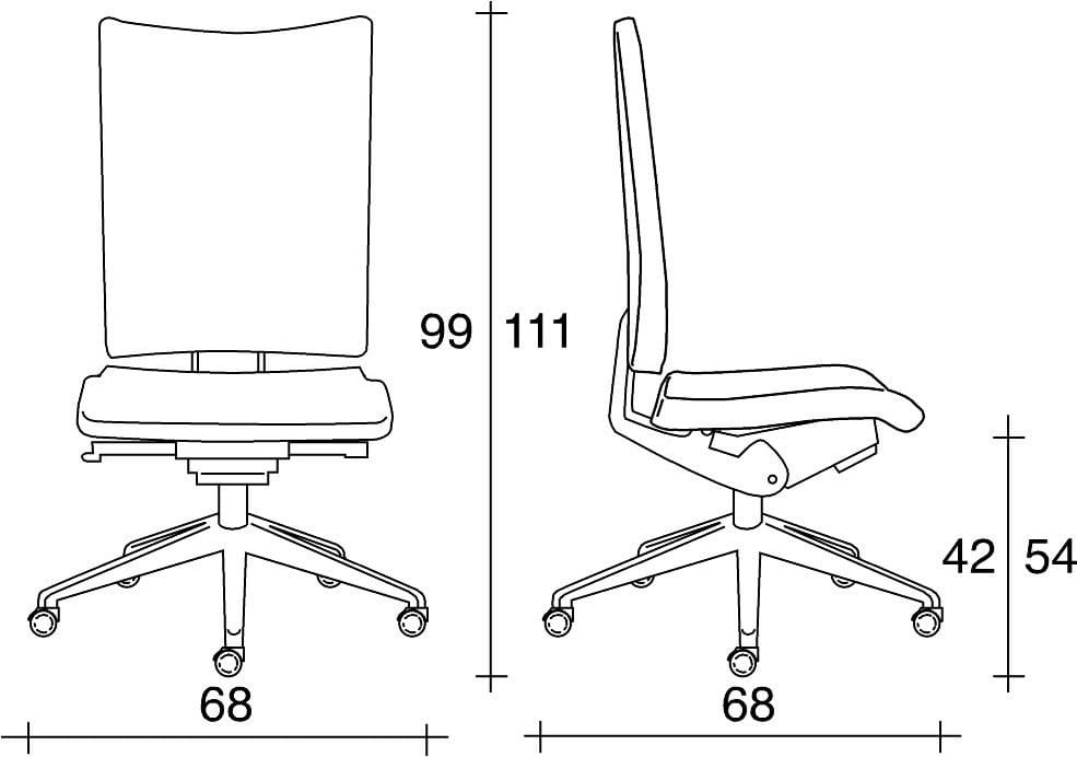 Офисное кресло из ткани с 5 спицами TALIN Aviamid ARCH-00019986 - Вид №2