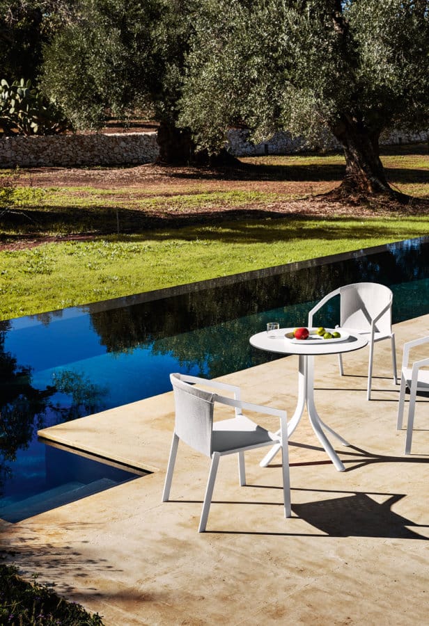 Садовый стол с алюминиевым основанием и столешницей HPL MY YOUR Push ARCH-00004467