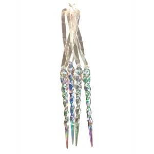 89381696 Украшение елочное Сосульки разноцветный 12 шт. STLM-1323508