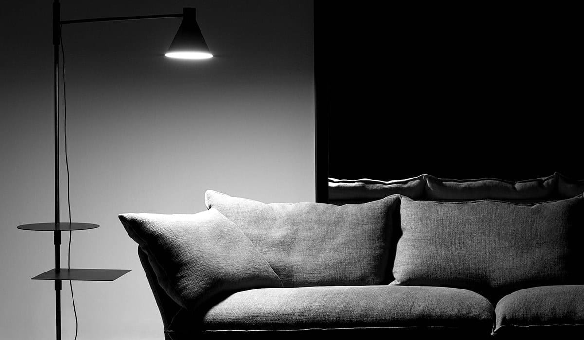 Алюминиевая напольная лампа с порошковым покрытием с полкой DE PADOVA Примечание ARCH-00004064 - Вид №4