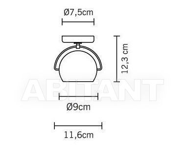 Fabbian Beluga Colour D57G13 41 настенный///потолочный 61828 - Вид №3