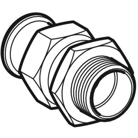 35330 Разъемное соединение Geberit Mapress из нержавеющей стали, с наружной резьбой Geberit  - Вид №1