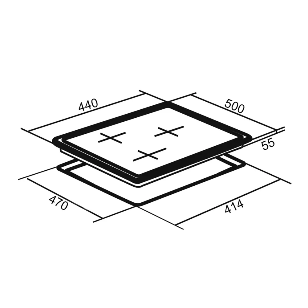 Газовая варочная панель ORE LGB с электроподжигом, 3 конфорки 81953848 STLM-0015133 - Вид №9