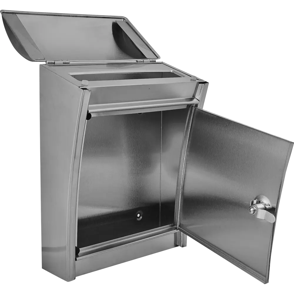 Почтовый ящик Standers 26.3x33.3x12.3 см нержавеющая сталь цвет серый 82034105 STLM-2181708  - Вид №1