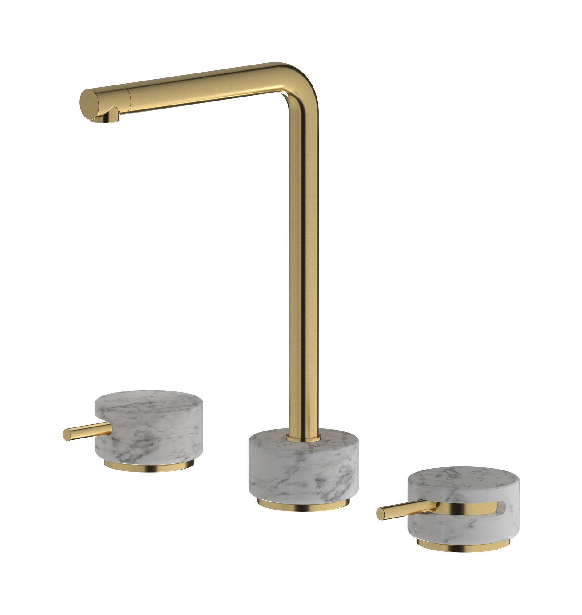Смеситель для раковины с 3 отверстиями для мраморной столешницы IB мрамор + мрамор Elle ARCH-00027172 - Вид №16