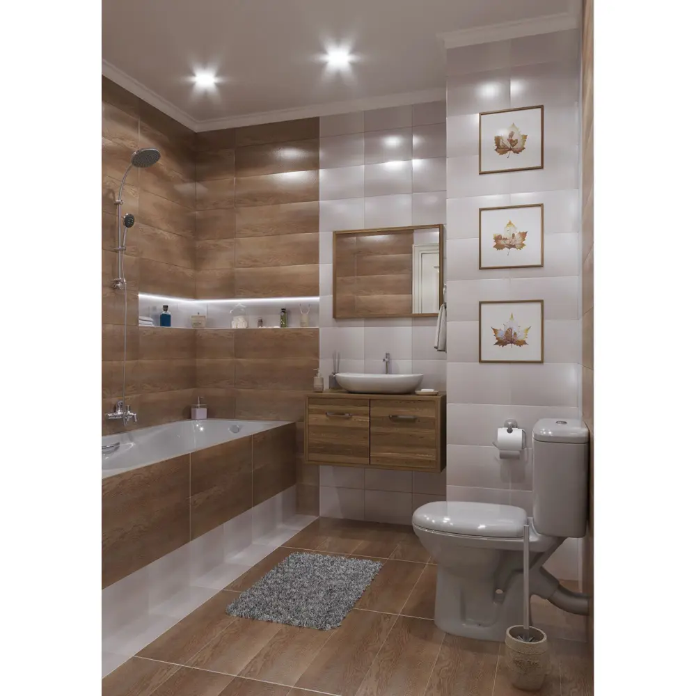 Керамогранит Artens Forest 20х60 1.08 м2 цвет светло-коричневый 16832354 STLM-2040347  - Вид №3