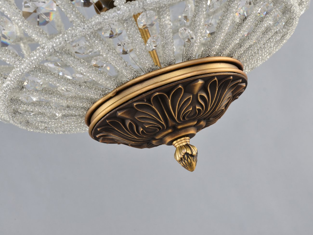 Подвесной светильник Casbah 6 brass от Delight Collection 8980-6D DELIGHT COLLECTION ДИЗАЙНЕРСКИЕ 243732 Прозрачный;латунь  - Вид №5
