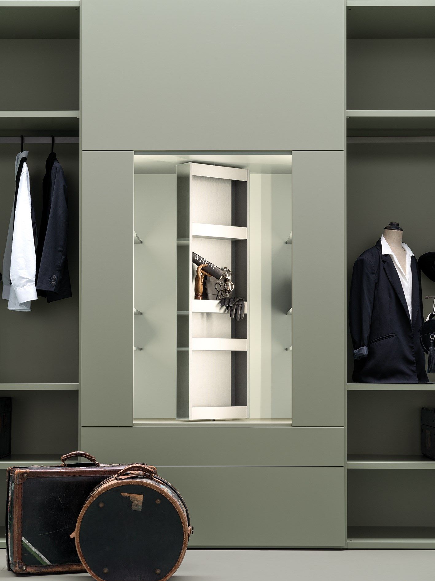 Шкаф с поворотным зеркалом и вешалкой для одежды Caccaro Roomy ARCH-00061512 - Вид №5