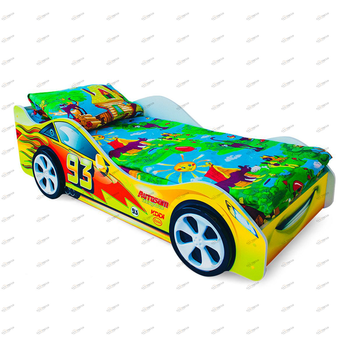 Детская кровать-машина "Тачка" желтая БЕЛЬМАРКО  326752 Желтый Santreyd 